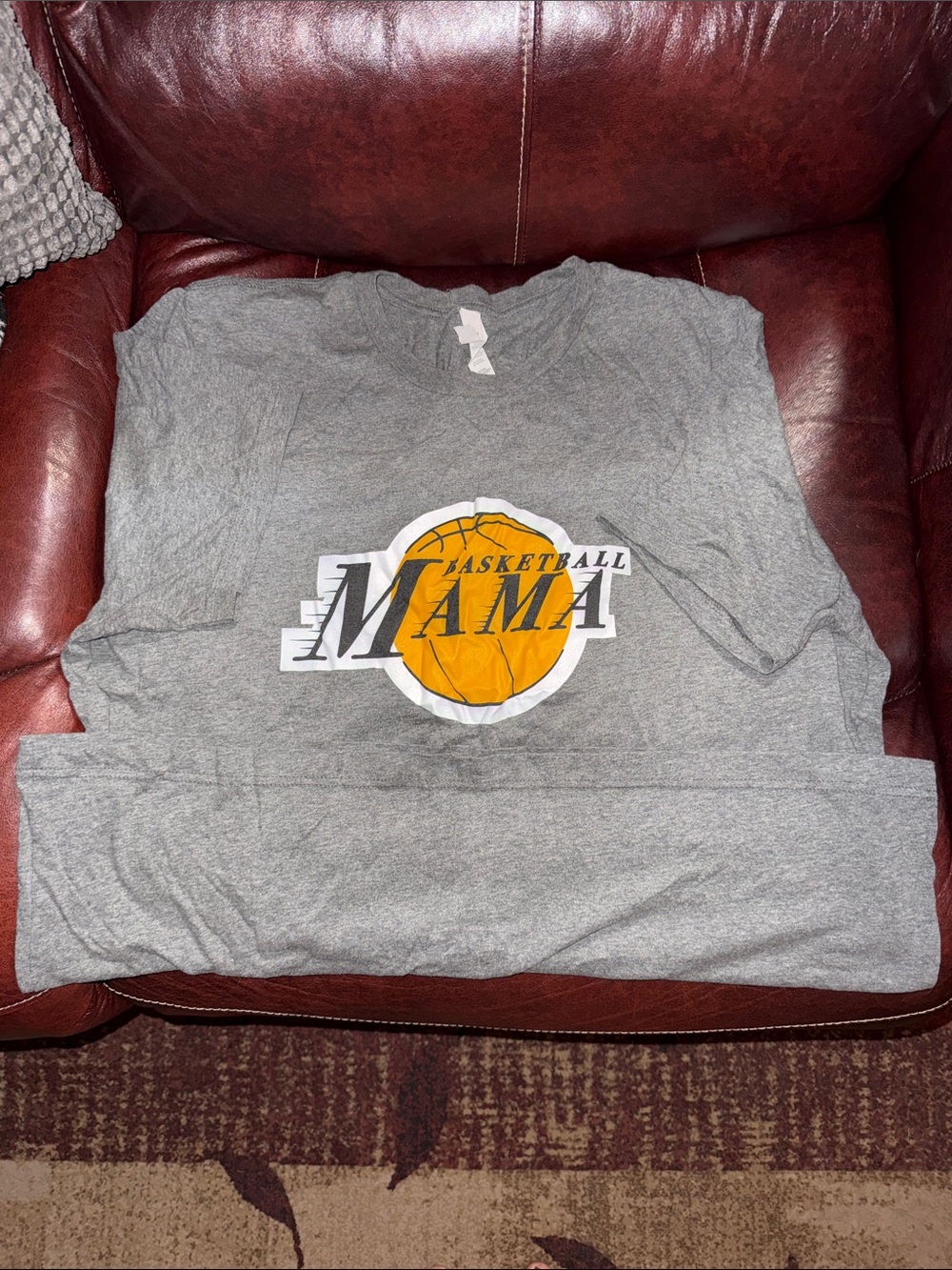 Basketball Mama Graphic Tee - Gray